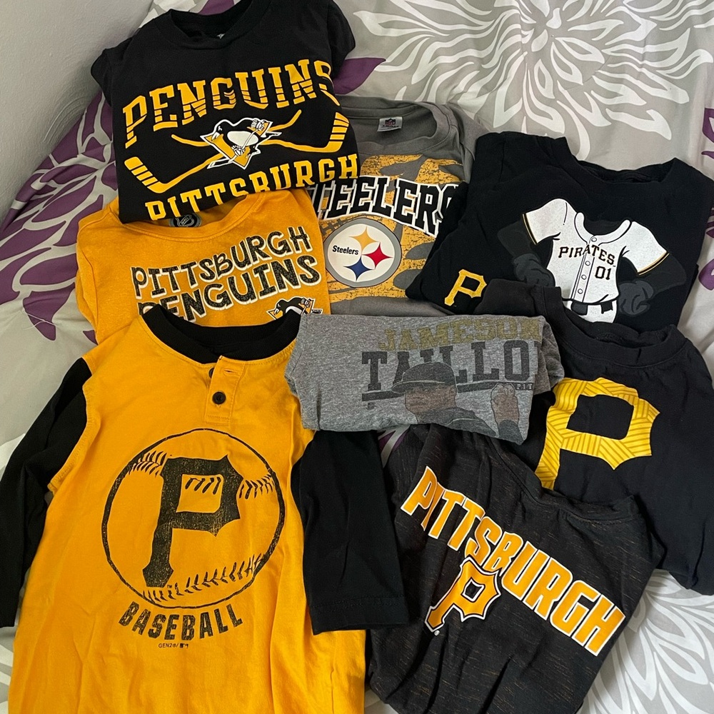 Size 4 Pittsburgh Sports Tees
